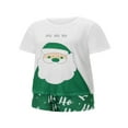 thumbnail image 3 of Ensemble de Pyjamas de Noël pour Femmes avec Hauts Imprimés Père Noël et Shorts, 3 of 9