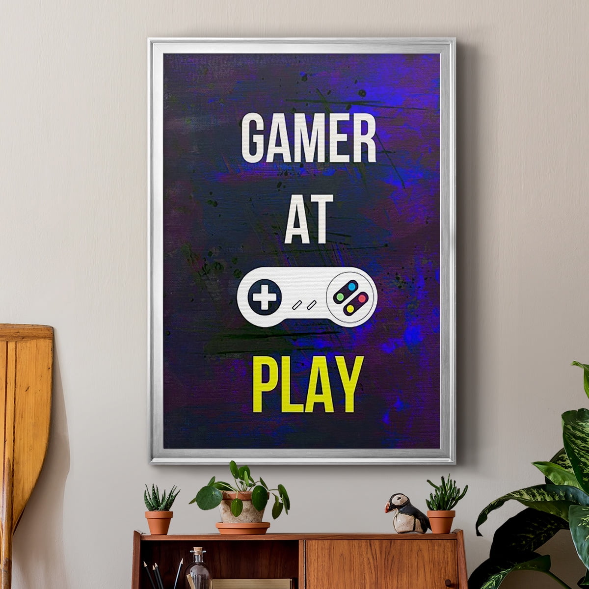 Gamer at Play VI Premium Framed Print, in Gold, Black, or Silver - Ready to Hang