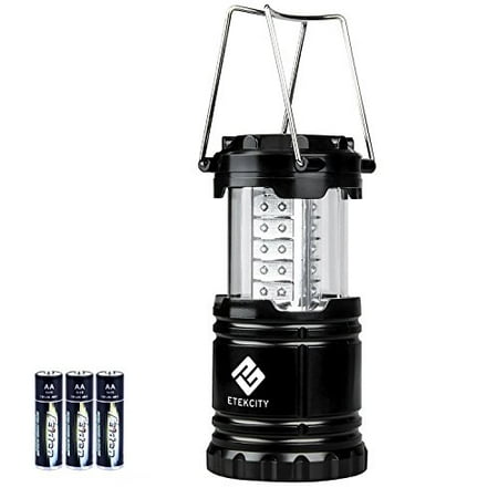 Etekcity Ultra Bright Portable LED Camping Lantern with 3 AA Batteries (Black