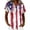 60White41, variant on WERYOUNG Patriotic Button Down Shirts For Women Short Sleeve Red White & Blue Print Blouses Independence Day USA Festival Shirt Soft Top L
