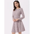 thumbnail image 4 of DARING DIVA Peter Pan Collar A-line Dress S Pink, 4 of 6