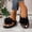 Black2, variant on 2026 Women's 3D Floral Sandals Dressy Flatform Thongs Flip Flops Summer Beach Vacation Fashion Casual Flip Flops Elegant Flower Trim Slippers (Male,Black2)