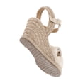 thumbnail image 4 of Sandalia De Plataforma Confort Con Yute Natural Lona Curry Premium Beige Para Mujer, 4 of 5