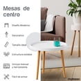 thumbnail image 4 of Mubson Mesa de Centro Redonda para Sala o Recamara de Madera MDF. Mesa Decorativa para Exteriores o Interiores Mubson  Minimalista, 4 of 7