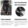 thumbnail image 3 of Mens Casual Pants Mens Plaid Pants Slim Fit Stretch Pants for Men These casual chinos are tight fitting-black, 3 of 5