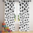 thumbnail image 5 of Blackout Kids Curtains,White and Black Of Leopard Print Childrens Insulated Curtains Set Of 2,Bedroom Essentials,Toddler Room Decor 42"x84", 5 of 5