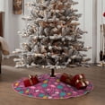 thumbnail image 4 of Fuzoiu Summer Flamingo Print Christmas Tree Skirt,Xmas Christmas Decorations,Xmas Tree Mat for Farmhouse Holiday New Years Home Party Decor Tree Rugs-30", 4 of 6