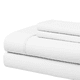 thumbnail image 1 of Juego de Sábanas Microfibra 90 GMS Queen Size Blanco Hudson & Main, 1 of 2