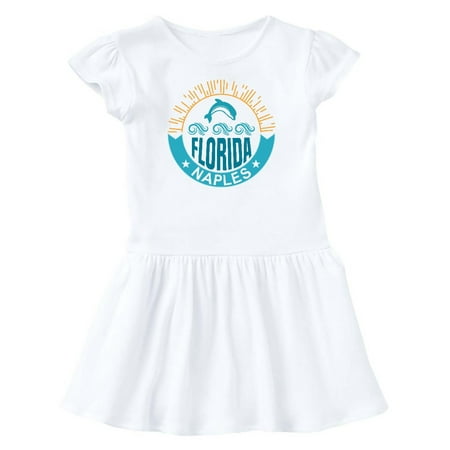 

Inktastic Naples Florida Beach Vacation Gift Toddler Girl Dress