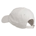 thumbnail image 3 of Christmas Poinsettia Flower Embroidered Washed Dyed Cap - White OSFM, 3 of 5