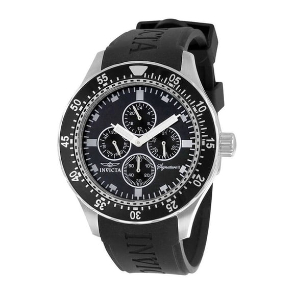7401 Mens Black Dial Multi Calendar GMT Watch