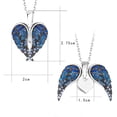 thumbnail image 3 of Collar De Alas De Ángel Collar De Cristal De Alas De Ángel De Moda Collares De Corazón Para Mujeres Regalos De Joyería Scienceny AP007008-04, 3 of 6