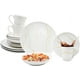 thumbnail image 1 of Set Vajilla Familiar Porcelana, 16 Piezas para 4 Personas, Modelo Golden Marble, Incluye: Plato Llano, Plato Hondo, Plato Postre y Taza con Caja de Regalo, 1 of 8