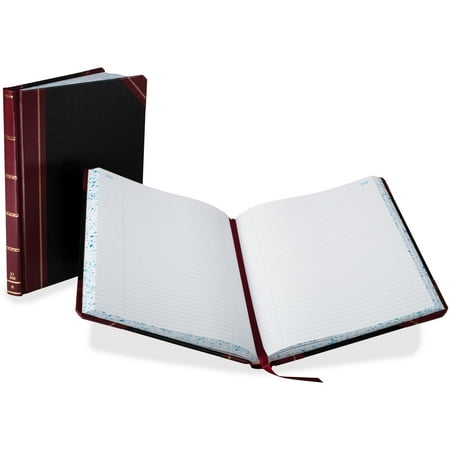 Boorum & Pease Columnar Book, Record Rule, Black Cover, 300 Pages, 10-3/8" x 8-1/8"