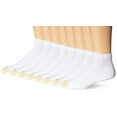 thumbnail image 2 of Men's Gold Toe 656PB Cushioned Cotton Quarter Socks - 8 Pack (White O/S), 2 of 2