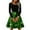 Dark Green, variant on Christmas Dresses for Women Women's Casual Fashion Round Neck Long Sleeve Christmas Printed Party Vintage Long Dresses for Holiday Gathering,Black,L