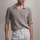 thumbnail image 1 of pstuiky camisetas de hombre, Camisa casual de color liso para hombre con botones y cuello vuelto, manga corta camisas casuales para hombre xxxl, 1 of 8