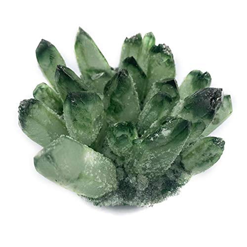 Natural Green Phantom Crystal Ghost Quartz Crystal Cluster for Home Decoration