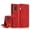 Red, variant on For Samsung Galaxy S20 Skin-feel Crazy Horse Texture Zipper Wallet Bag Horizontal Flip Leather & &
