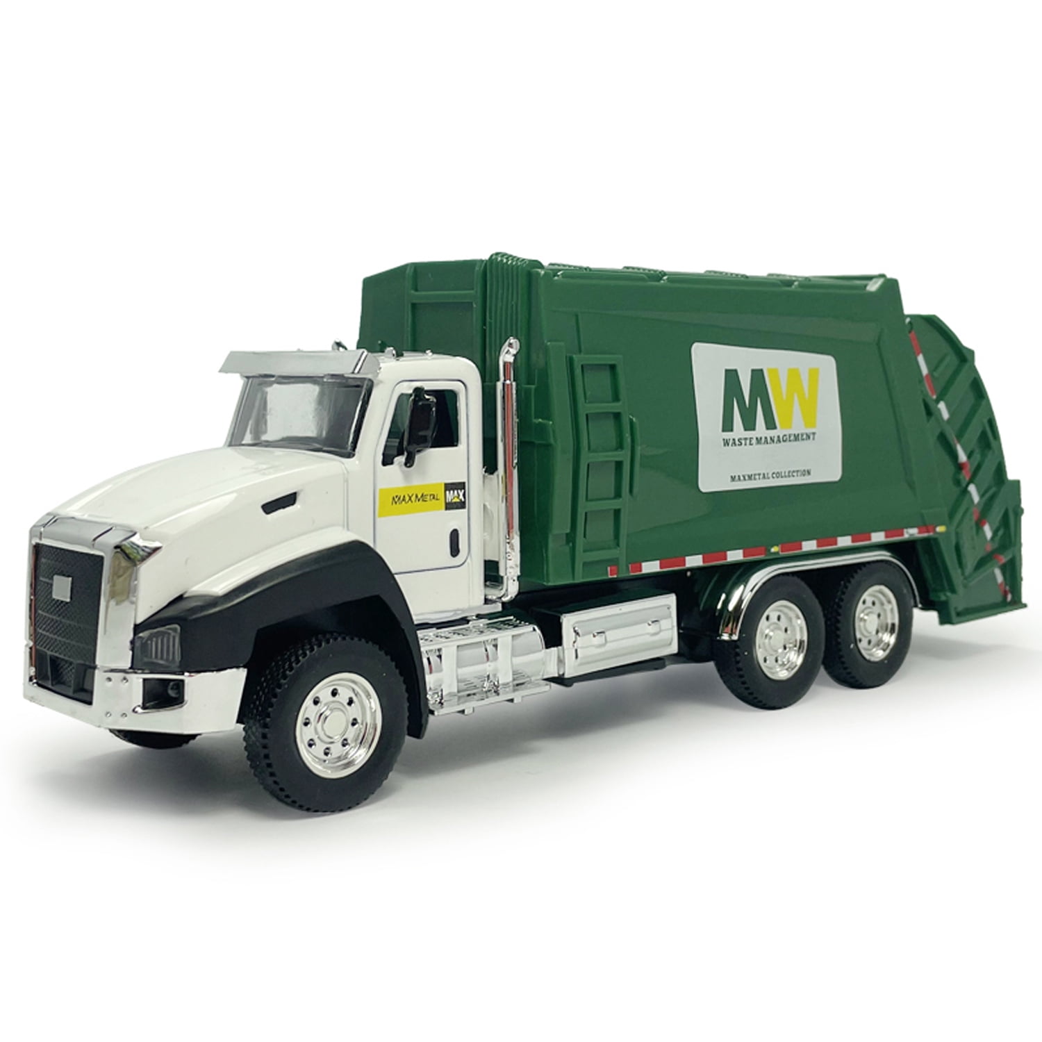 VIIGER Mini Garbage Truck Toys for Kids, City Sanitation Rubbish Car Model Pull Back Toy Car, 1 Pack