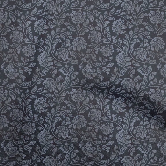 oneOone Silk Tabby Blue Fabric Asian Batik Floral Diy Clothing Quilting Fabric Print Fabric By Yard 42 Inch Wide