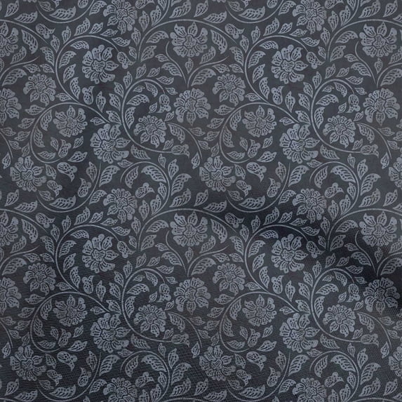 oneOone Cotton Silk Blue Fabric Asian Batik Floral Sewing Fabric By The Yard Printed Diy Clothing Sewing Supplies 42 Inch Wide