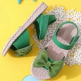 thumbnail image 4 of Fjofpr Sandals for Girls Big Girls Sandals Size 2 Summer New Style Girls' Bow Casual Flat Soft Bottom Princess Shoes Versatile Little Girls' Beach Shoes Sandals, 4 of 4