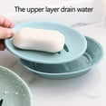 thumbnail image 2 of 2 Pack Soap Dish with Drain Soap Holder, Easy Cleaning Soap Saver Dry Stop Mushy Soap Tray for Shower Bathroom Kitchen, 2 of 6
