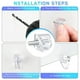 thumbnail image 4 of Clavija De Soporte De Estante Transparente De 3Mm, Soporte De Plástico Para Estantes De Muebles, Kit De Clavijas De Soporte Para Armarios 100 Uds. Cateissary HA038574-00, 4 of 5