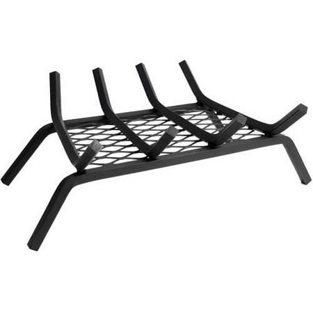 Pleasant Hearth 1/2 inch steel wood grate with 13 gauge ember retainer