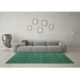 thumbnail image 3 of Ahgly Company Indoor Square Abstract Turquoise Blue Modern Area Rugs, 8' Square, 3 of 4