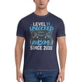 thumbnail image 3 of Level 11 Unlocked Awesome Since 2010 Men'S Basic Short Sleeve T-Shirt Navy Blue Large, 3 of 5