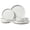 Speckled White, variant on Vesteel Stoneware Dinnerware Sets for 2, 6 Pieces Ceramic Plates and Bowls Sets, Elegant Dishes with Rustic Terracotta Base, Dishwasher & Microwave Safe, Scratch Resistant, Speckled White