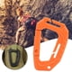 thumbnail image 5 of 10 Uds. Mosquetón de plástico con anillo en D de alta resistencia, hebilla de gancho para llavero para escalada al aire libre (naranja), 5 of 5