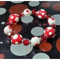 thumbnail image 6 of Polka Dots Glass Beaded Stretch Bracelet, Red Bracelet, Valentine Mother's Day Christmas Birthday Gift Idea, 1 pc, 6 of 10