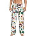 thumbnail image 1 of Balery Alpaca Flower Pantalones de pijama para hombre, pijama ultraligero, pantalón de descanso-3X-Large, 1 of 6