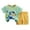 Z273-Light Green, variant on YUEHUA Baby Boy 2 Piece Outfit Summer Children Place Breathable Elastic Waist Shorts Truck Print Breathable Graphic T-Shirts & Shorts Summer Outfit