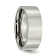 thumbnail image 4 of Titanium 8mm Wedding Band Ring Man Classic Flat  For Dad Mens  For Him, 4 of 10