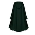 thumbnail image 5 of Hvyesh Medieval Hooded Cloak Renaissance Cape with Ruffled Shawl Collar Button Long Cloak for Women Men Halloween Cosplay, 5 of 5