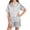 Gray, variant on Dagugfen Sleepwear Suit Sets for Teens Short Sleeve Button down Shirts Collared Neck Elastic Waist Shorts Soft Homewear Comfy Outfits(16-17Years,Watermelon Red)