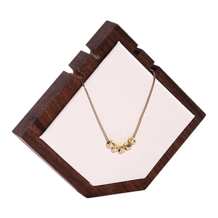 Lerpwige Natural Wood Jewelry Display Holder Necklace Storage Boutique Organizers