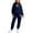 Dark Blue, variant on Cute Bow Valentine's Day Sweatsuit Set for Women - Funny Graphic Hoodie & Jogger Tracksuits