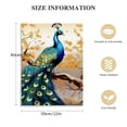 thumbnail image 2 of COMIO Peacock Wall Art Peacock Golden Tree Pictures Wall Decor Colorful Bird Peacock Canvas Painting Modern Decoration Artwork for Bathroom Living Room Bedroom Office Framed Ready to Hang, 2 of 5