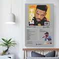 thumbnail image 4 of Bryson Tiller Poster Bryson Tiller Music Canvas Poster Wall Decorative Art Painting Living Room Bedroom Decoration Gift, 4 of 5