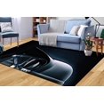 thumbnail image 5 of Black Rugs, Custom Rugs, Printed Rugs, Easy To Clean Rug, Fantasy Rug, Modern Rug, Rug, Kitchen Rugs, Man Cave Rug, 2.6'x4' - 80x120 cm, 5 of 8