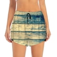 thumbnail image 2 of Xecao Retro Wooden for Double-layer Running Short for Women, Perfect for Gym, Tennis, and More, Featuring a Convenient Pocket-, 2 of 7