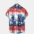 thumbnail image 4 of qucoqpe Mens 4th of July Shirts Independence Day Patriotic Day American Flag Print V Neck Short Sleeve Summer Casual T-shirt Tops, 4 of 5