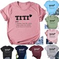 thumbnail image 5 of Kayannuo Short Sleeve Womens Tops Graphic Tees Women Valentine's Day Women Short Sleeves Letter Print Casual Tops Blouse T-shirt, 5 of 5