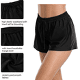 thumbnail image 4 of Hilor Women's Swim Board Shorts Plus Size Drawstring Swim Bottoms High Waist Swim Shorts, 4 of 6