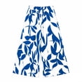 thumbnail image 4 of Cmfcve Women's Plus Size Summer Wide Leg Palazzo Pants High Waisted Flowy Casual Lounge Boho Beach Trousers, 4 of 6